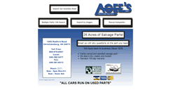 Desktop Screenshot of ageesautoparts.com